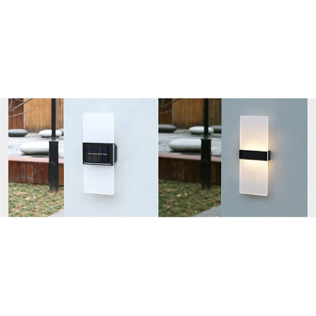 Avtoit | LumaZen Solar LED Wall Lamp | Weatherproof | Solar Powered Outdoor Lighting | Garden & Patio Decor