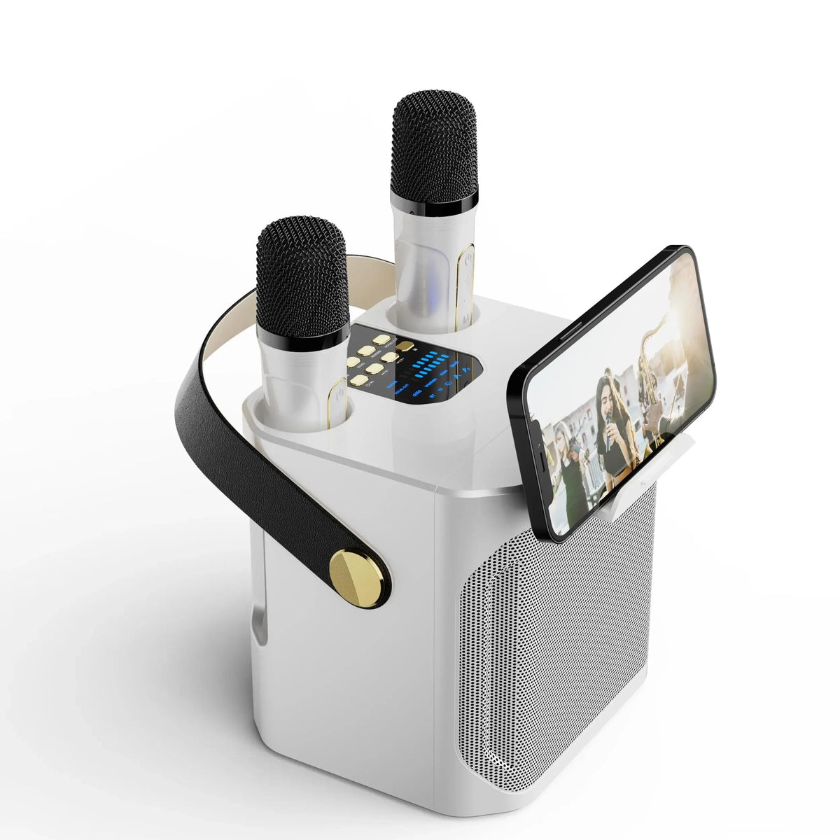 Avtoit | Karaoke Bluetooth Speaker – 360° Surround Wireless Subwoofer with Dual Mics
