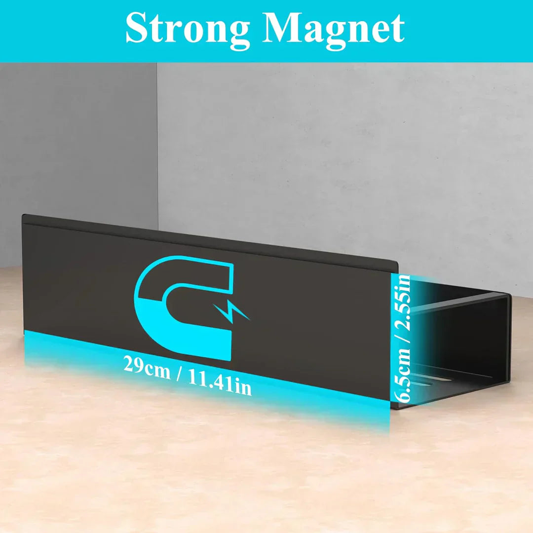 Magnetic Spice Rack for Refrigerator or Metal Surfaces, Space-Saving Storage