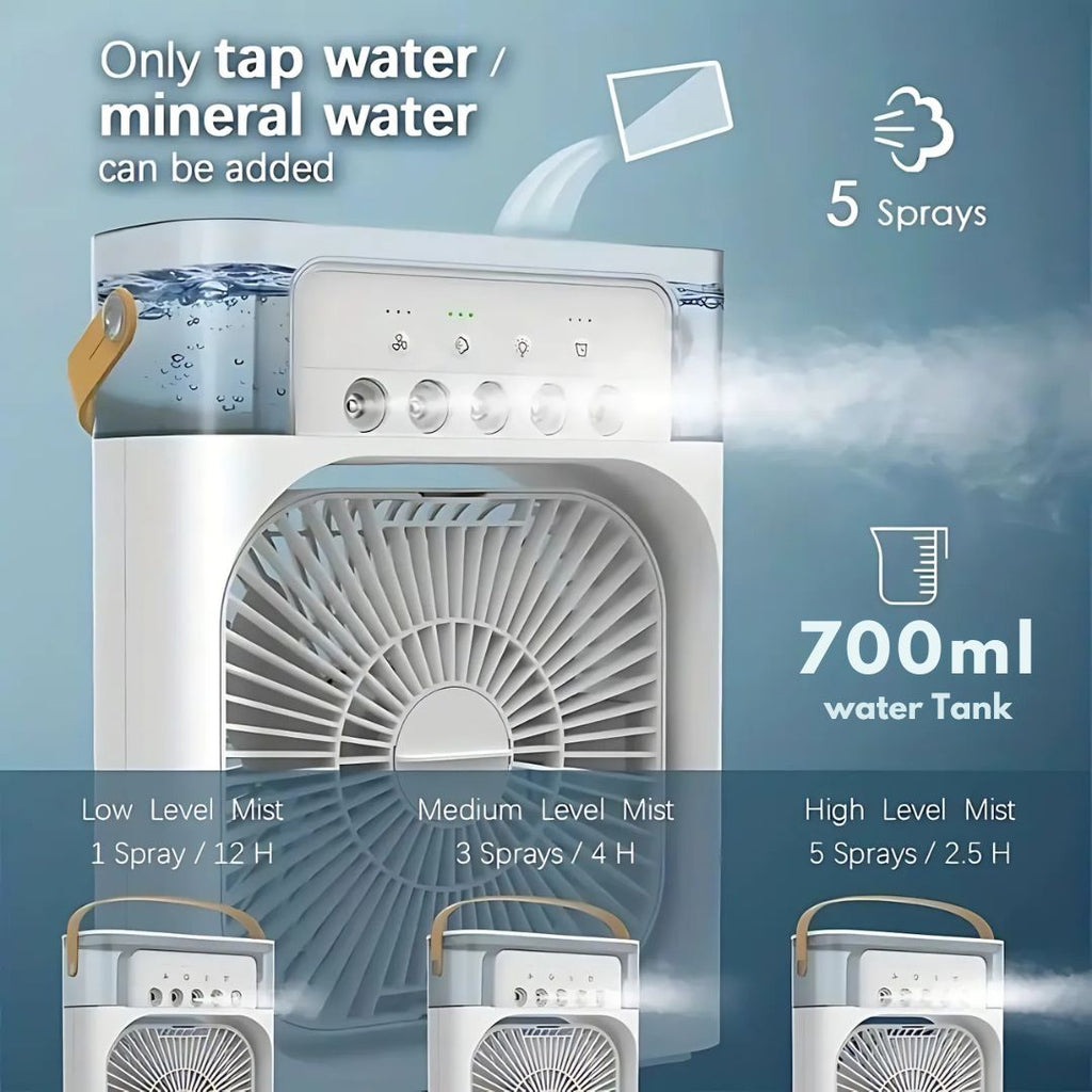 Avtoit | 3-in-1 Air Cooler Humidifier | Portable, Adjustable Fan Speeds & Ideal for Bedrooms, Offices & Small Spaces