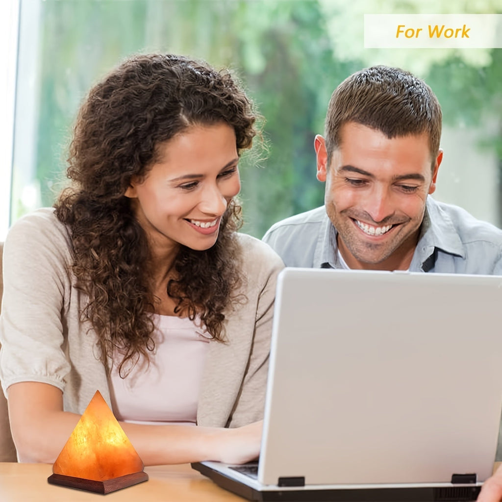 Avtoit | Salt lamp - Handcrafted Himalayan salt lamp with 8-color changing LED, USB powered