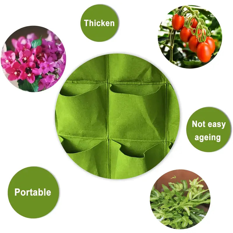 Avtoit | Felt Plant Bag for Vertical Wall Mounting – Three-dimensional, Non-woven Plant Bag