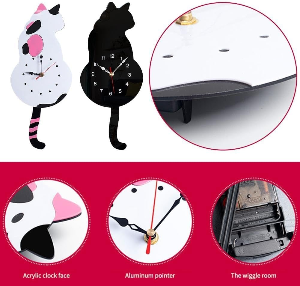 Avtoit | Creative Cute Cat Clock With A Movable Tail