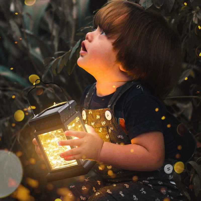 Avtoit | Solar LED Lantern with Fairy Lights – Decorative Garden Lamp for Outdoors and Terrace