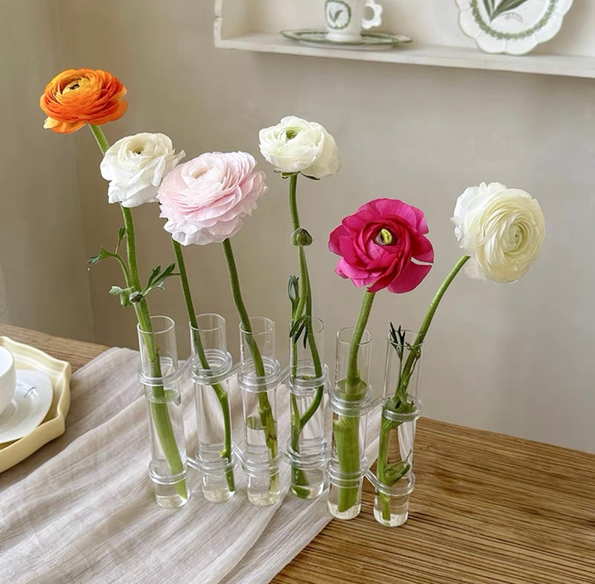 Avtoit | Flexible Flower Vases with Hinges | Modern Glass Tube Vase