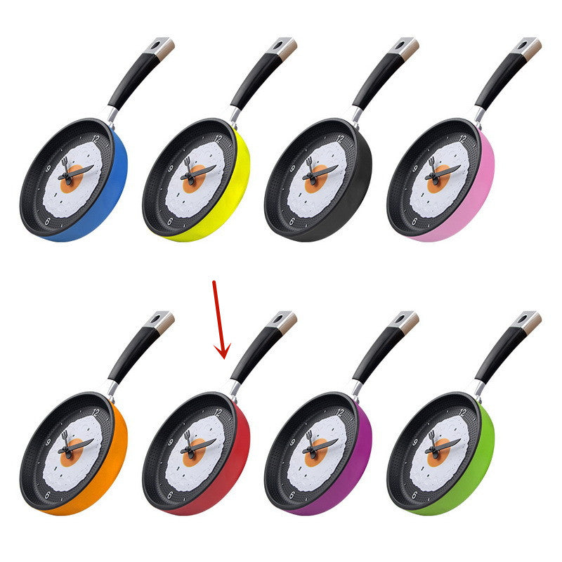 Avtoit | Fried Egg Pan Clock Silent Clock Wall Clock Wall Clock