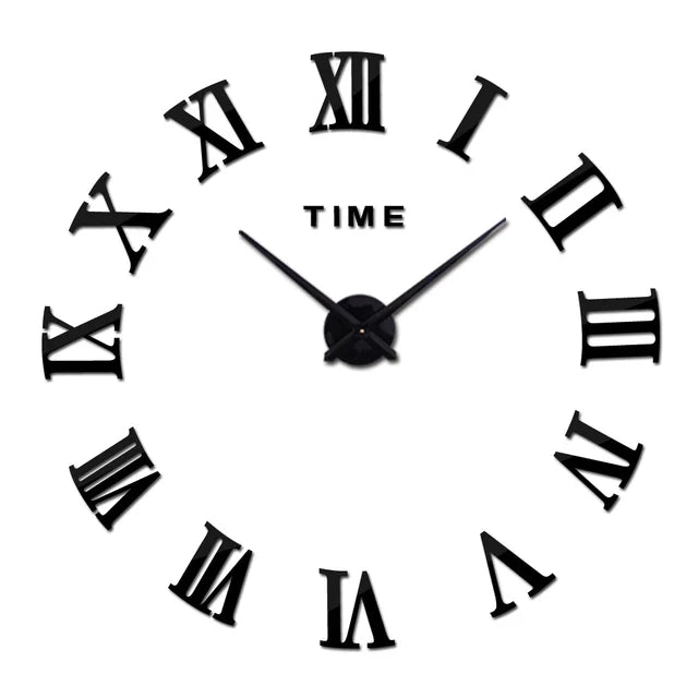Avtoit | ImperialHour Large Wall Clock Black with Roman Numerals
