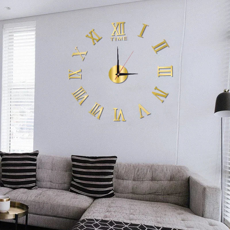 Avtoit | ImperialHour Large Wall Clock Black with Roman Numerals