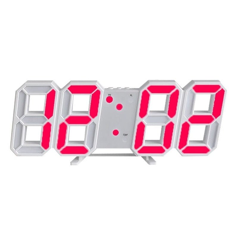 Avtoit | LumiSync 3D LED Wall Clock – Modern Digital Clock with Dimmer Lighting