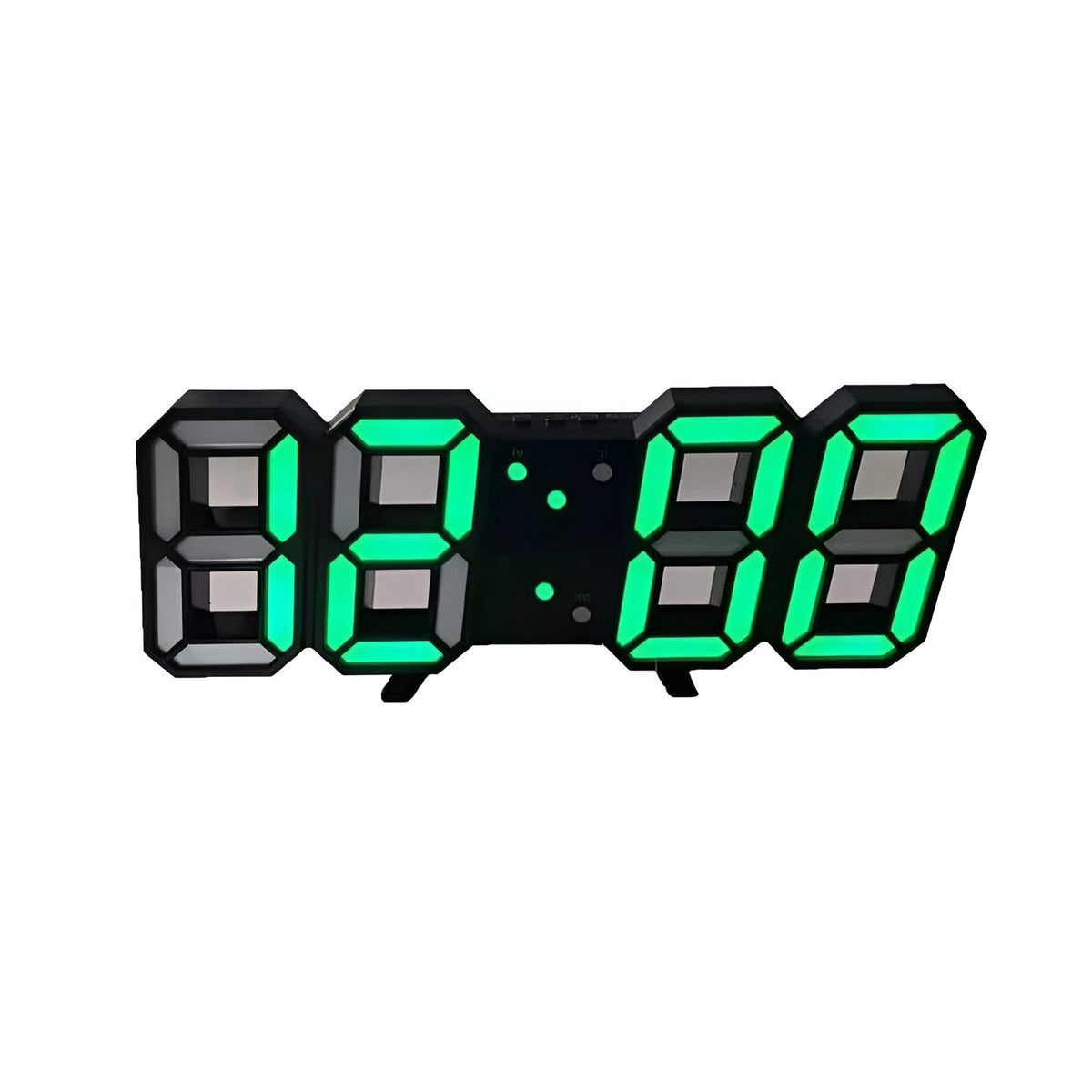 Avtoit | PixelTime Clock – Modern 3D LED Digital Wall Clock with Temperature, Date & Alarm
