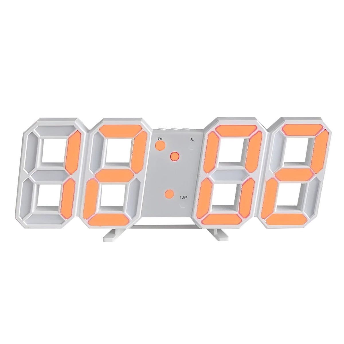 Avtoit | PixelTime Clock – Modern 3D LED Digital Wall Clock with Temperature, Date & Alarm
