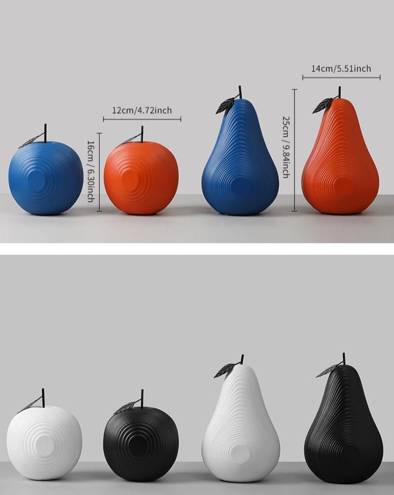 Avtoit | Texture Fruit Apple & Pear Sculpture