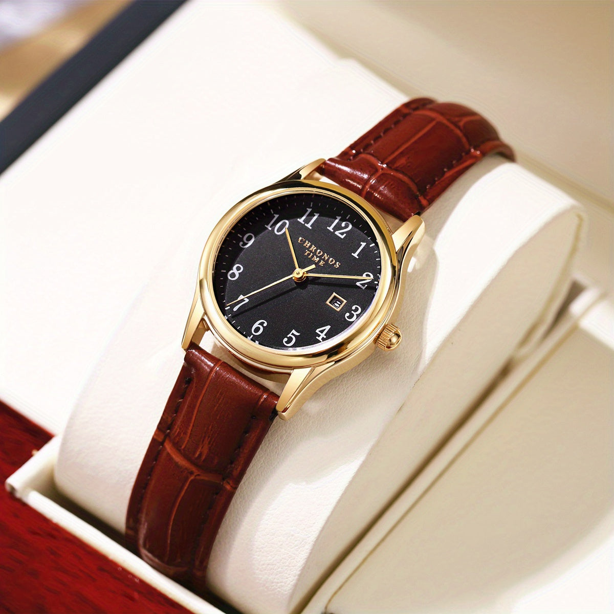 Avtoit | Elegant Women’s Watch – Quartz Wristwatch with Faux Leather Strap | Perfect Gift for Her