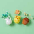 Avtoit | 3-Piece Mini Plant Vase Magnets for Decorative and Fresh Accents