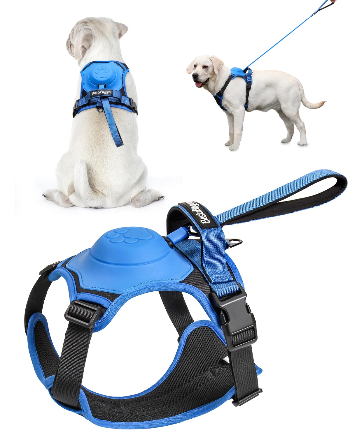 Avtoit | mamymarket™ - Dog Harness and Retractable Leash Set All-in-One