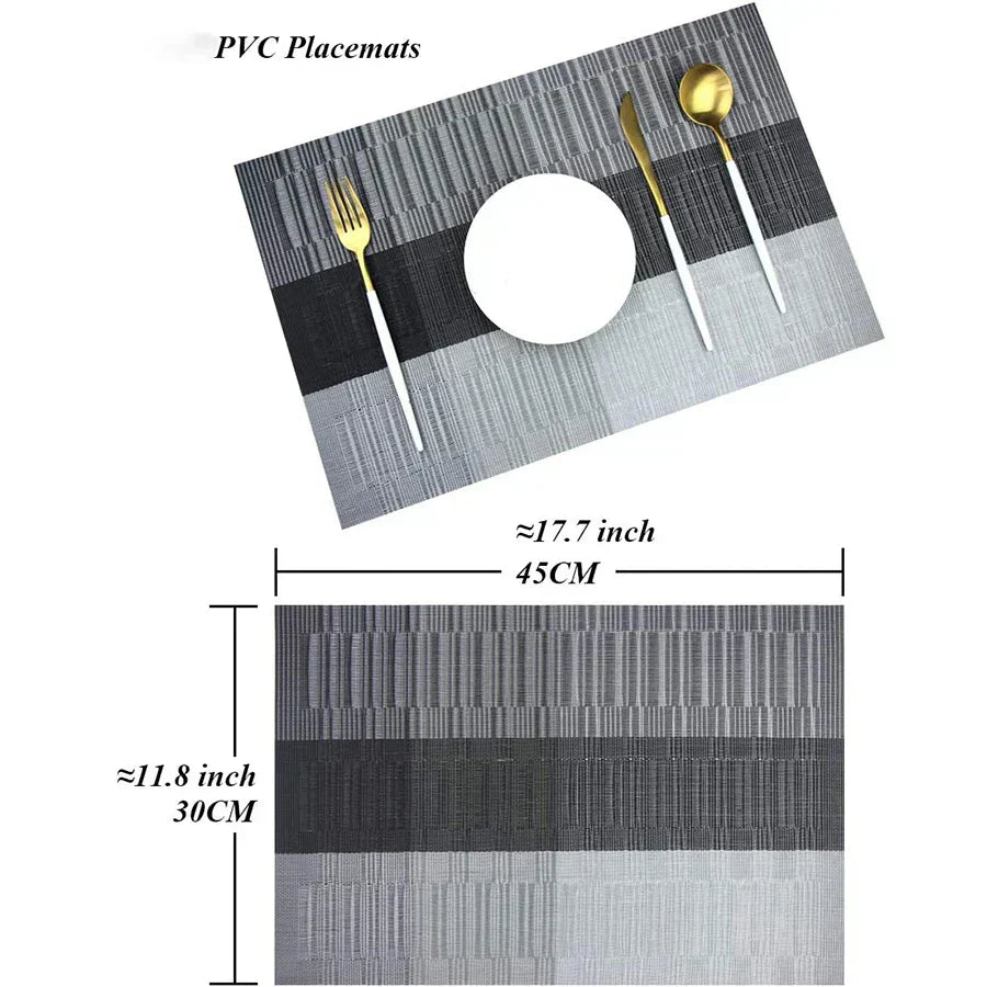 Avtoit | SturdyWoven – Premium Washable Heat-Resistant Placemats (Set of 4)