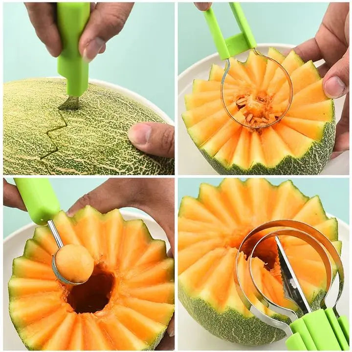 Avtoit | 4-in-1 Stainless Steel Fruit Cutter Set