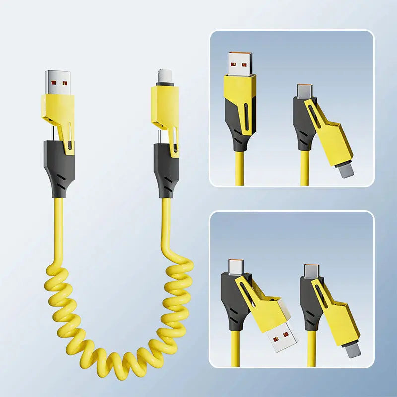 Avtoit | 4-in-1 retractable charging cable for ultra-fast charging