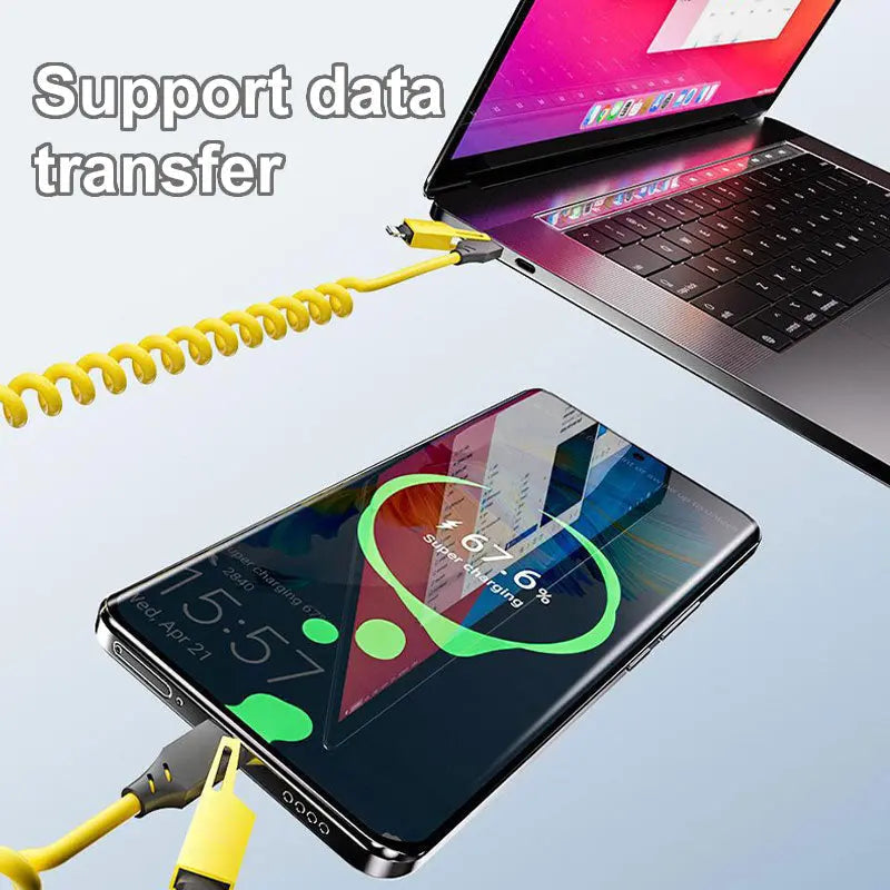 Avtoit | 4-in-1 retractable charging cable for ultra-fast charging