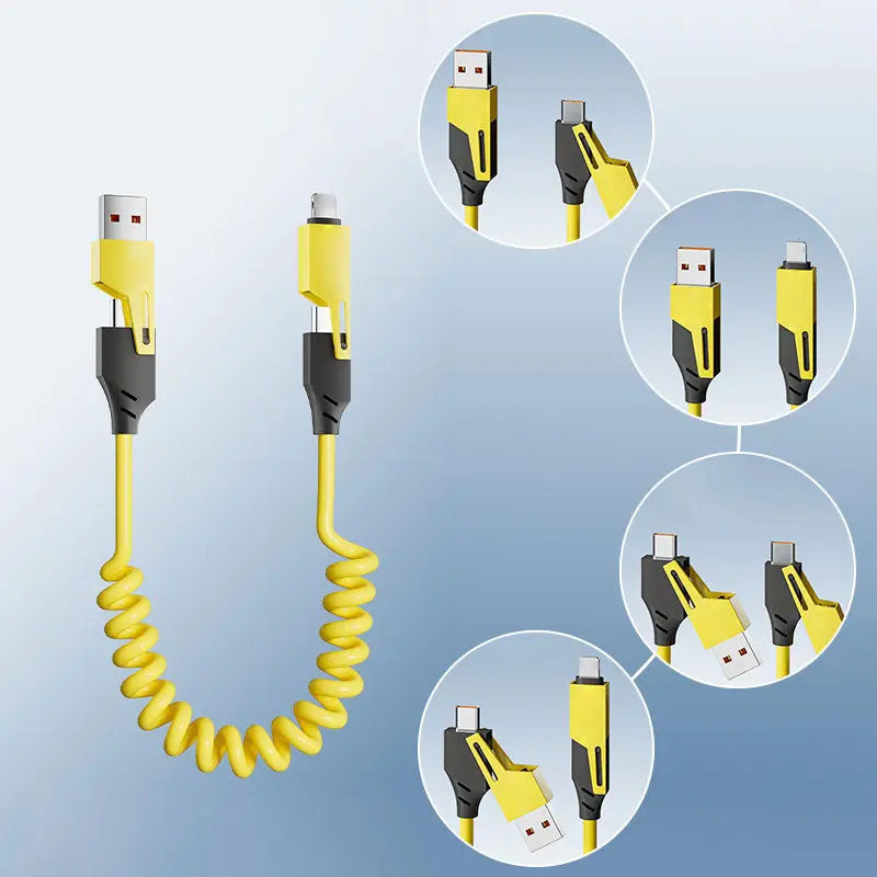 Avtoit | 4-in-1 retractable charging cable for ultra-fast charging