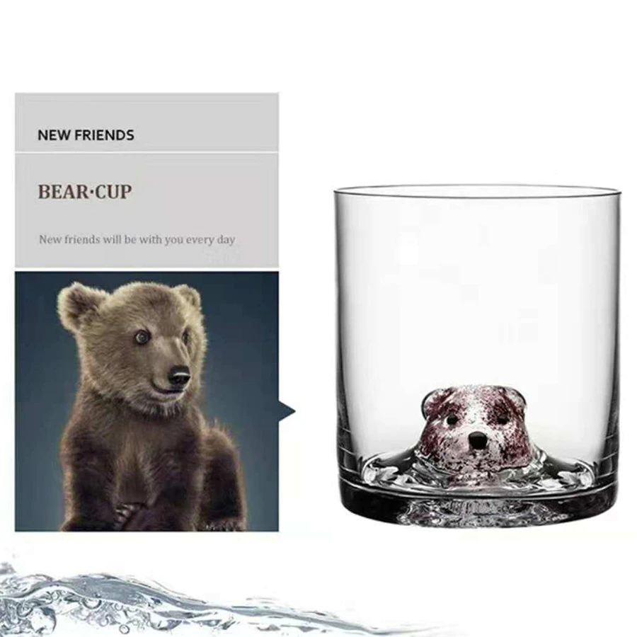 Avtoit | 3D Animal Ultra Clear Unique Wine Glass