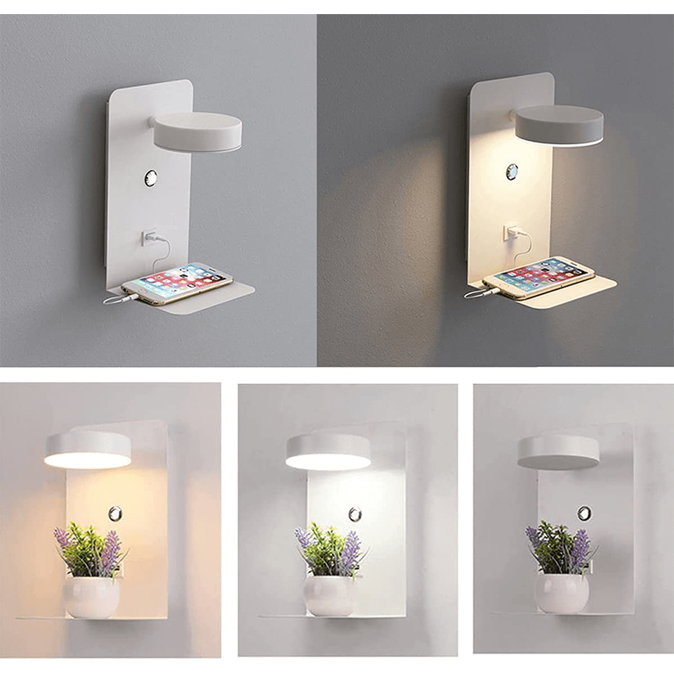 Avtoit | Night lamp with charger - BrightHub - 330° Rotatable - Charging station