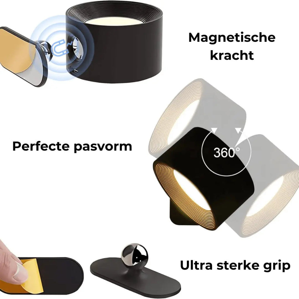 Avtoit | Wall lamp Rechargeable Wireless 360°