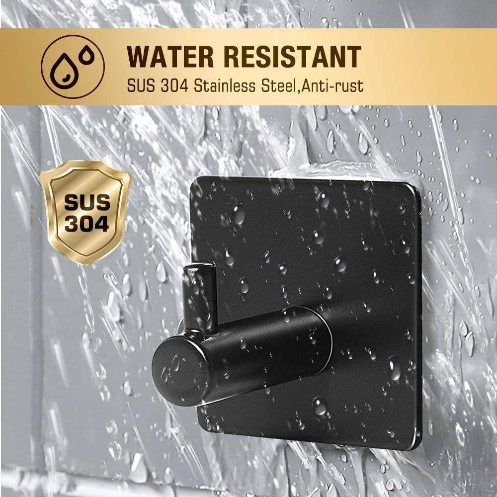 Avtoit | 4-Pack: Heavy Duty Durable 304 Stainless Steel Wall Hooks