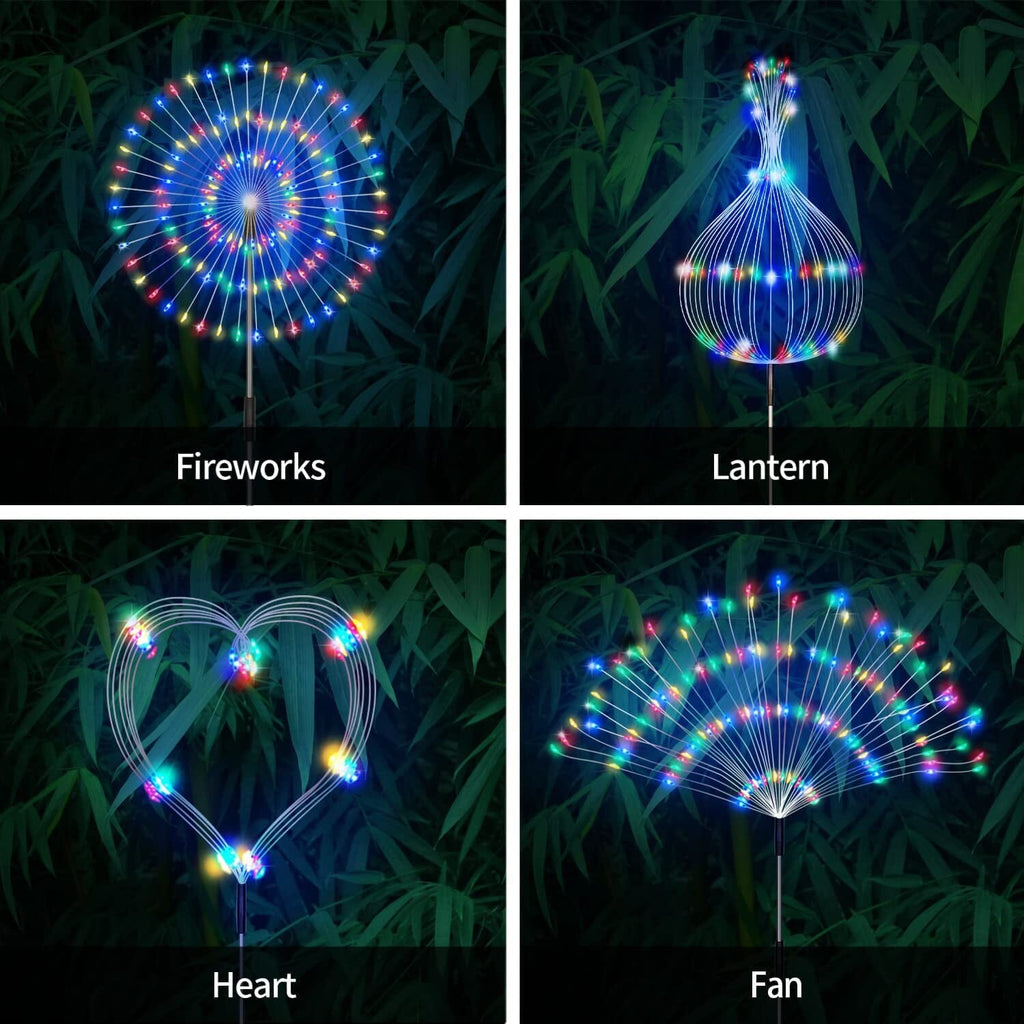 Avtoit | 4-Pack: Solar Lights Outdoor, Warm White Garden Lights