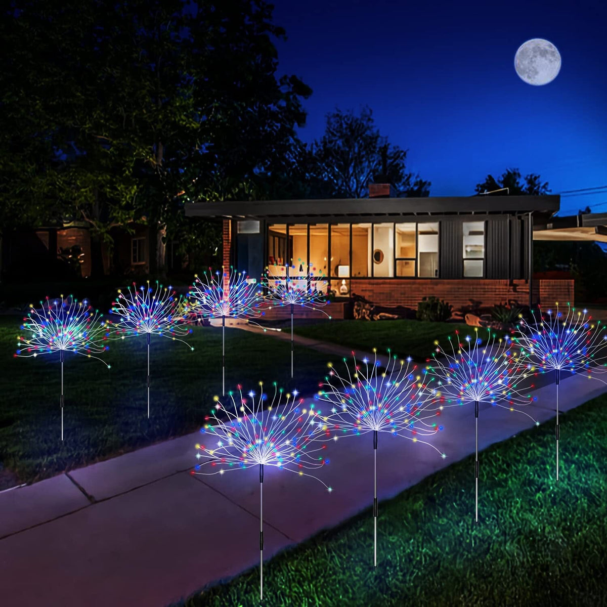Avtoit | 4-Pack: Solar Lights Outdoor, Warm White Garden Lights