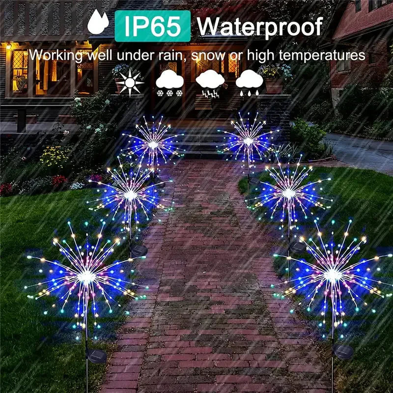 Avtoit | 4-Pack: Solar Lights Outdoor, Warm White Garden Lights