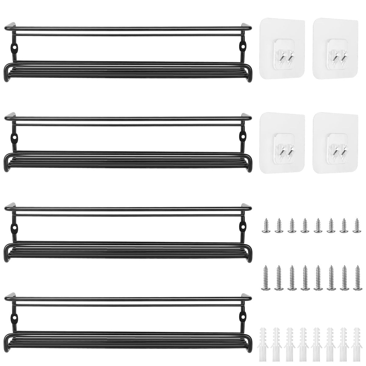 Avtoit | 4-piece: Wall-mounted spice racks
