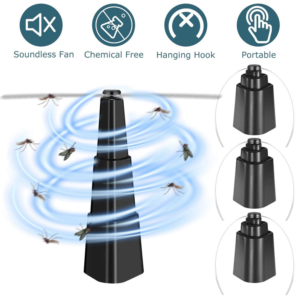 Avtoit | 4-Piece: Fly Repellent Fan Table Battery Operated Insect Repellent