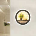 Avtoit | Metal White Wall Lamp Circular 1 Head LED Industrial Wall Light Fixture