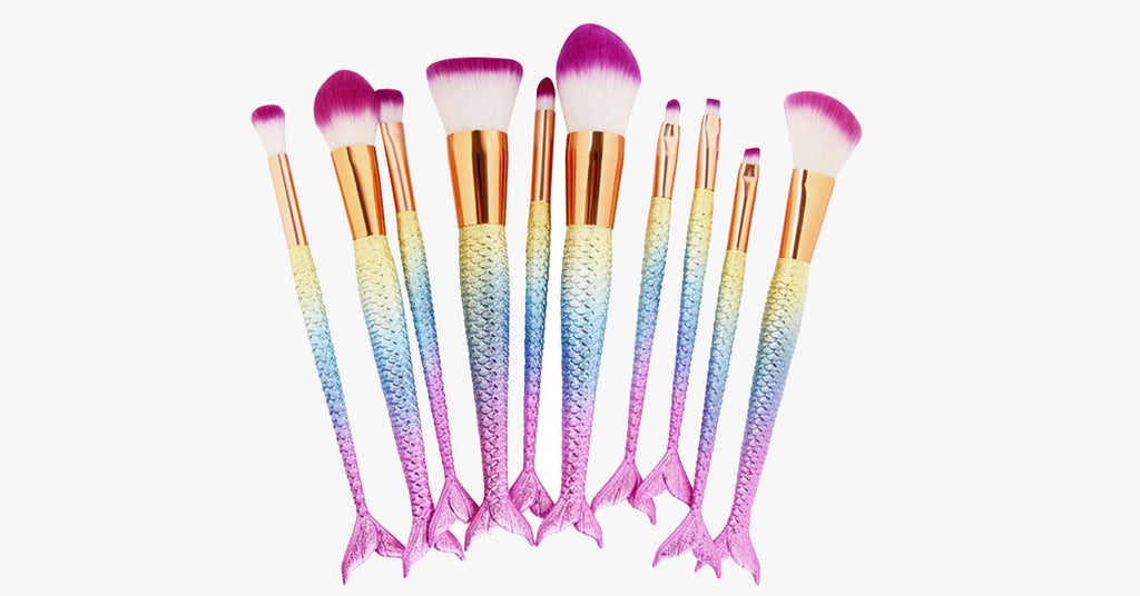 Avtoit | Mermaid Tail Rainbow Makeup Brush – Perfect for keeping you dreamy