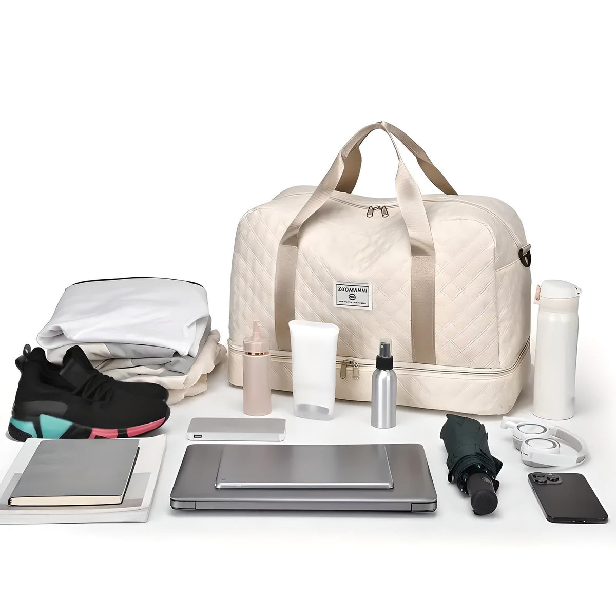 Avtoit | Spacious Weekender Duffle Bag | Water-Resistant, Multi-Compartment & Ideal for Short Trips and Gym Sessions