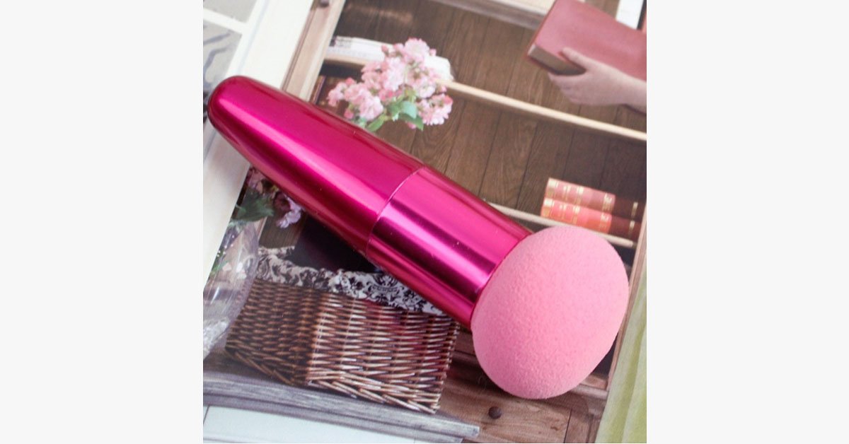 Avtoit | Sponge Foundation Round Makeup Brush - Perfect for Naturally Looking Makeup