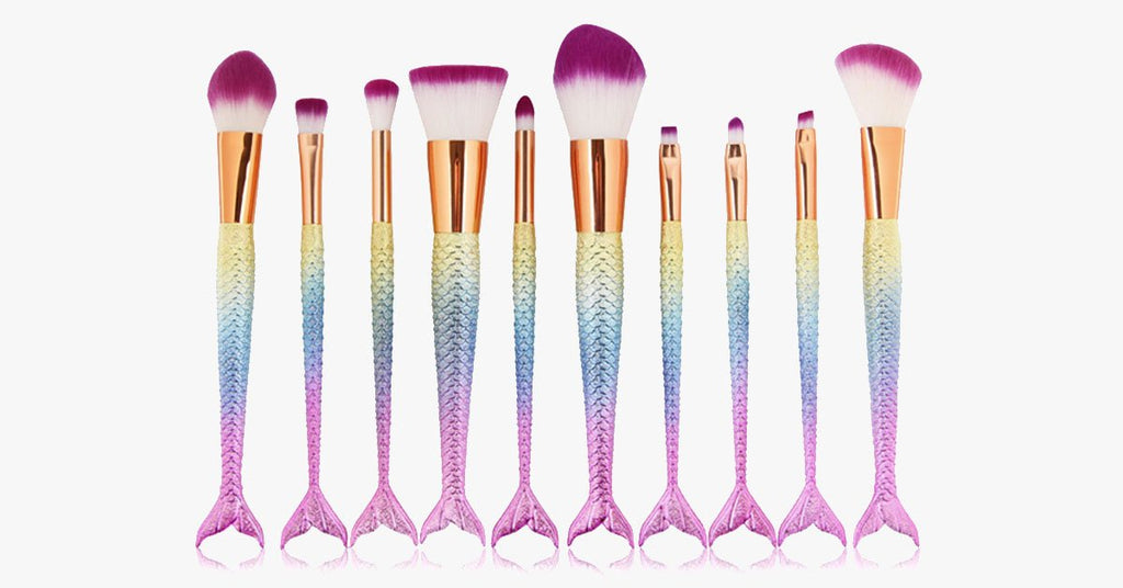 Avtoit | Mermaid Tail Rainbow Makeup Brush – Perfect for keeping you dreamy