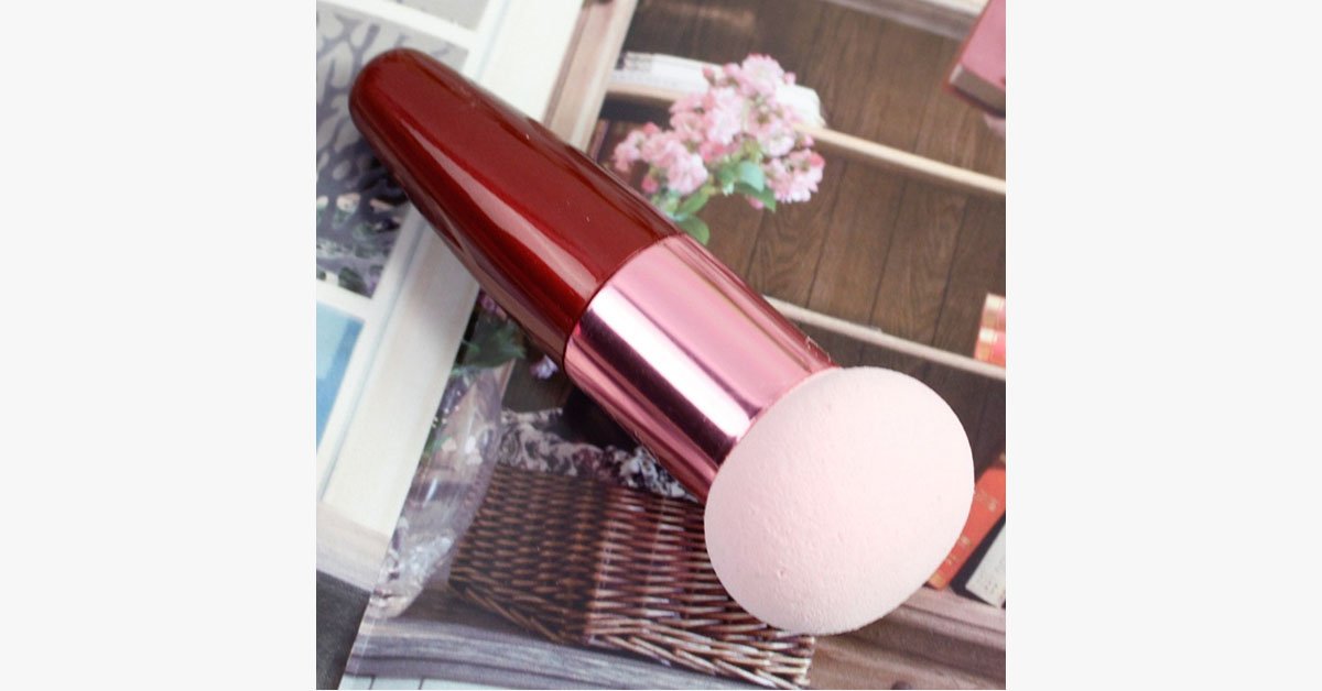 Avtoit | Sponge Foundation Round Makeup Brush - Perfect for Naturally Looking Makeup