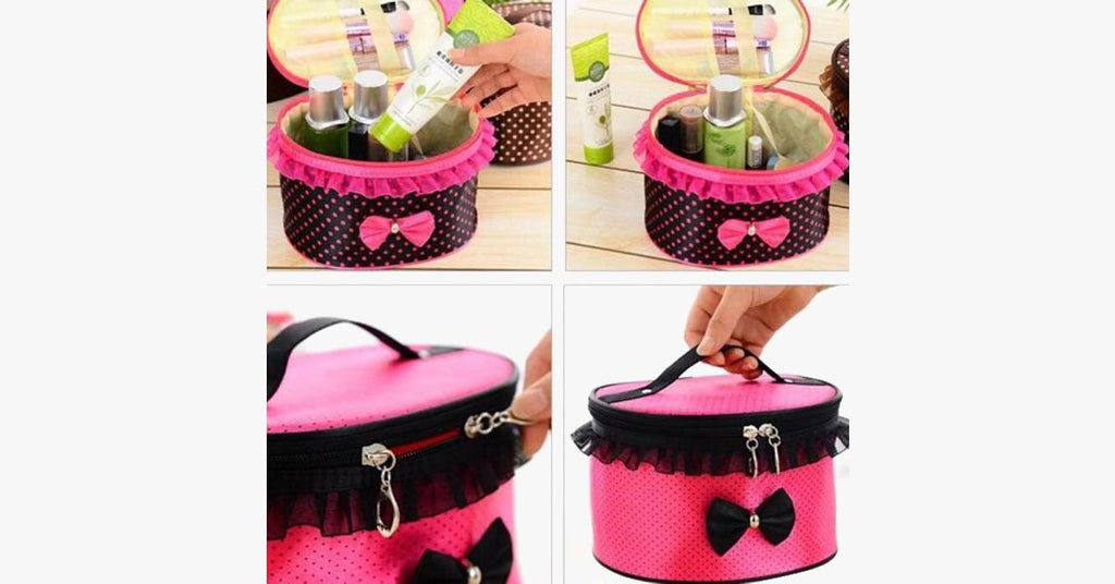 Avtoit | BowKnot Design Portable Travel Bag - Space for Your Accessories!