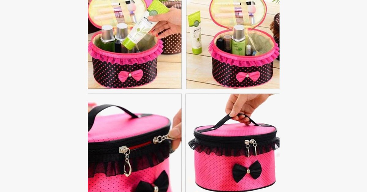 Avtoit | BowKnot Design Portable Travel Bag - Space for Your Accessories!