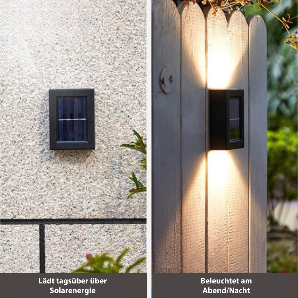 Avtoit | LED Solar Wall Light Deluxe | Wireless Outdoor Lighting