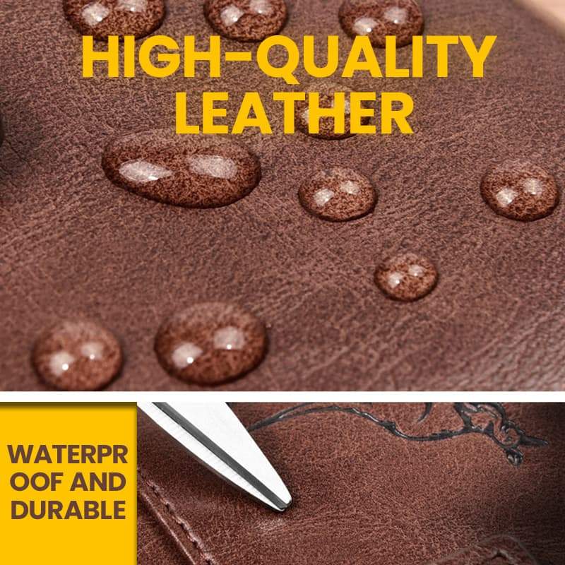 Avtoit | Men's multifunctional RFID-blocking, waterproof and durable PU leather wallet for men