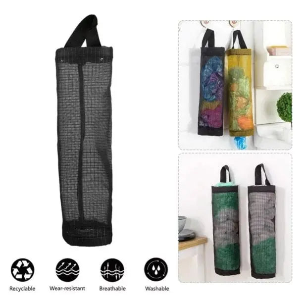 Avtoit | Hanging Pocket Organizer – Breathable Mesh for Storing Kitchen Bags and Fruits/Veggies