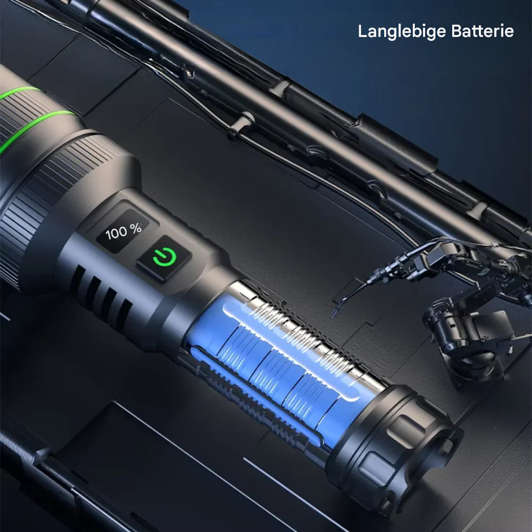 Avtoit | Extremely Bright and Zoomable LED Flashlight with Power Bank Function for Outdoor Adventures