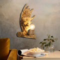 Avtoit | 1 Light Marble Wall Light Modern Style Bronze Cylinder Dining Room Wall Light with Moose