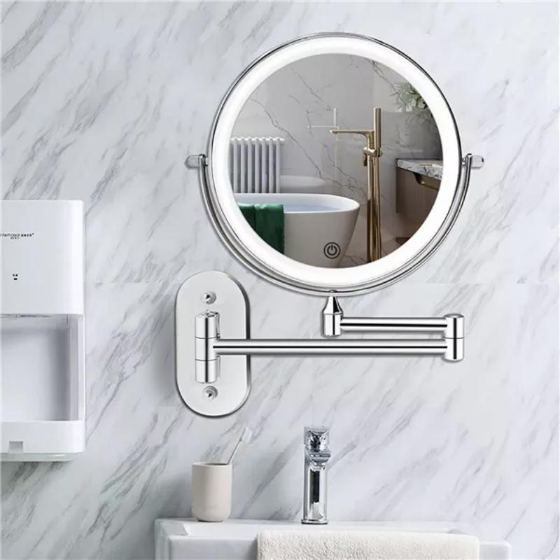 Avtoit | Magnified Rechargeable LED Makeup Mirror | Adjustable Brightness, up to 10x Magnification & Portable for Flawless Makeup Application