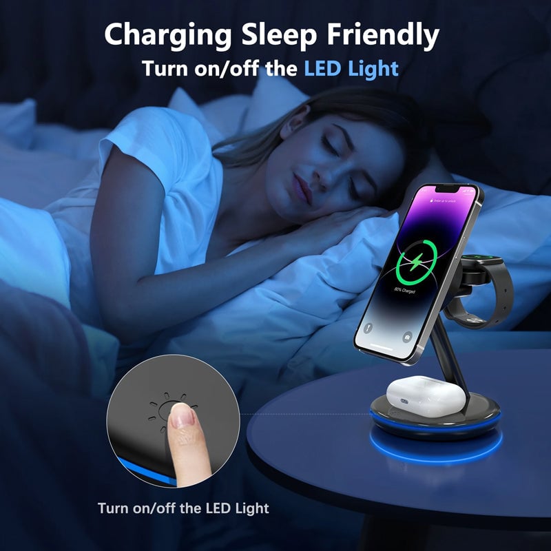 Avtoit | Folding magnetic 3-in-1 wireless charger