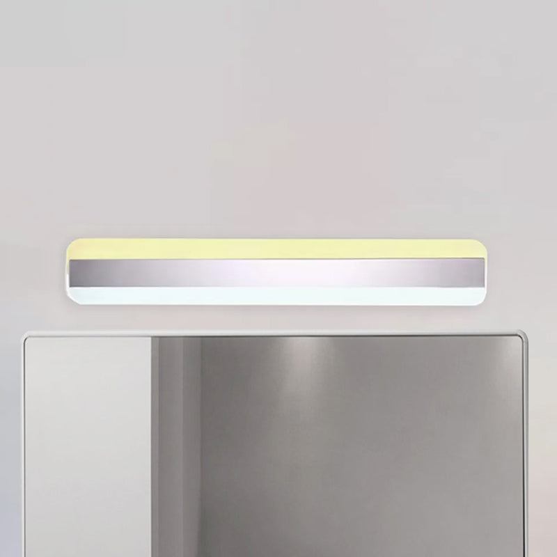 Avtoit | 31.5"/39"/47" Width linear makeup mirror light modern acrylic LED bathroom light above the mirror with reflector