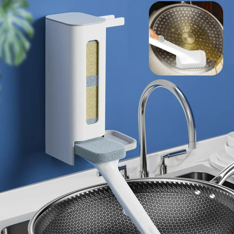 Avtoit | Long Handle Disposable Kitchen Cleaning Brush Kit